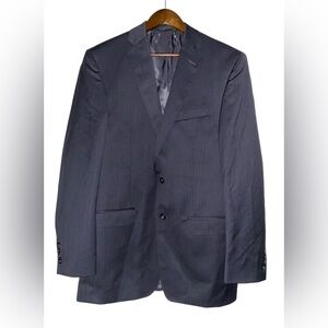 Ralph Lauren Striped Men 40LX32 Two Button Wool‎ Blazer Sport Business Jacket
